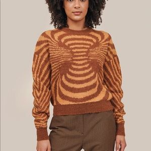 Paloma Wool Matrix Sweater (Brown + Orange)